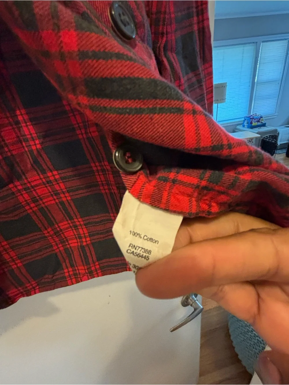 J. Crew Red and Black Plaid Button-Down Shirt